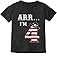 ARR I'm 4 Pirate Birthday Party Four Years Old Toddler/Infant Kids T-Shirt 4T Black