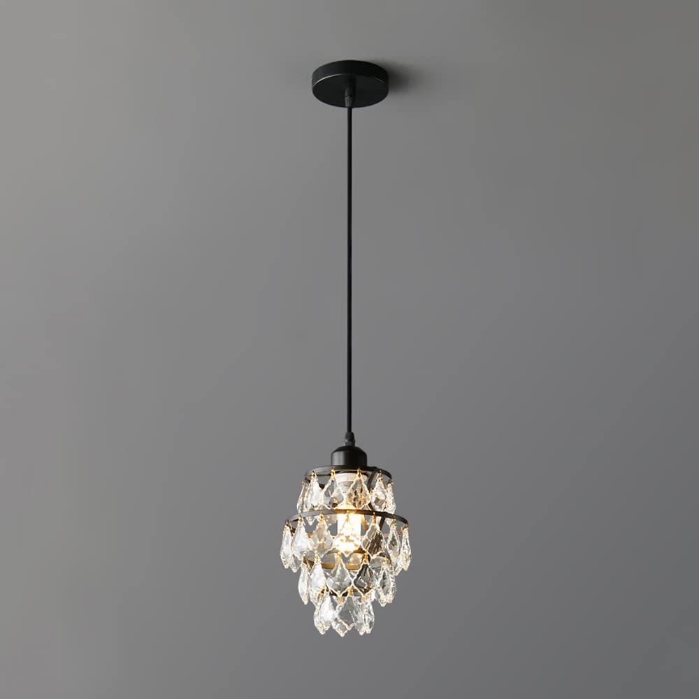 Suspension en cristal pour une chambre romantique luminaire de chevet suspendu