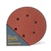 POWERTEC 45232 A/O Hook and Loop 6 Hole Disc, 6-Inch, 320 Grit, 25 PK