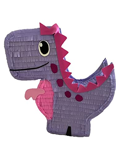 Purple Dino TRex Piata MEDIUM SIZE 20 x 15 x 4 Holds 4lbs of candy Perfect for Birthdays kids parties Photo Prop Fits