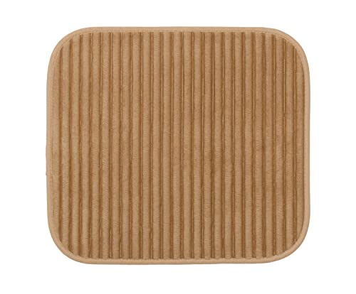 Gözze - Non-Slip Soft Bath Mat, 100% Polyester, 50 x 45 cm - Sand, 45 x 50 cm (Rectangular)