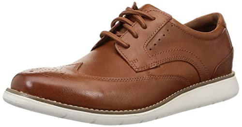 Rockport Total Motion Craft Wing Tip Cognac 9 M (D)