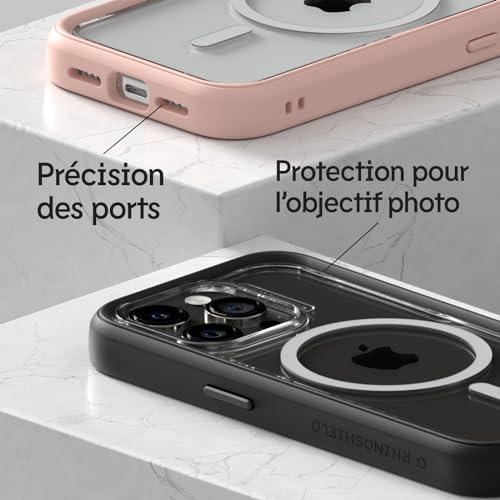 Force magnétique supérieure RhinoShield Mod NX coque iPhone 15 Pro Max MagSafe