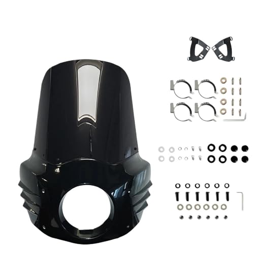 Pare-brise rouge pour moto Sportster : accessoire 11 13 15 pouces pour Road Shark