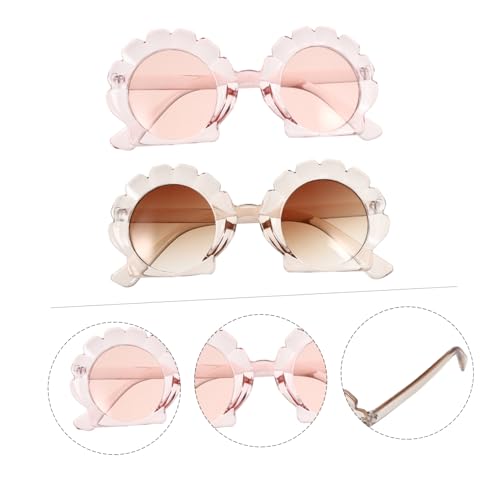 2pairs Unique Frame Design Fashionable Photo Glasses Boys and Girls Beach Sun Glasses Sunglasses3