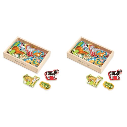 ¡Juega con Imanes de Madera y 20 Animales! Juego Creativo para Niños, Regalo de Navidad Ideal