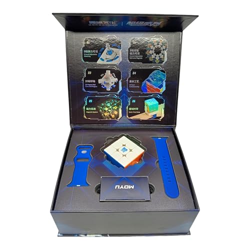 Image of HAWKISTER All Ages Moyu Super Weilong 3X3 Magnetic Cube (20-Magnetic Ball-Core UV Coated)