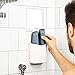 TOOLETRIES – Oliver Shower Mirror - Premium Shower Mirror for Shaving, Grooming - 100% Silicone - SHATTERPROOF Mirror - Grips to Shiny Surfaces - No Suction Cups - No Adhesives - White