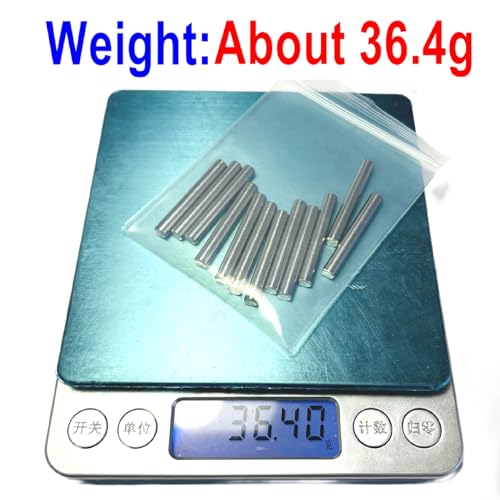 ZDingTech 12pcs 4mm x 30mm Dowel Pins,Metal Dowel pins M4 4mm Shelf Pegs,Support Shelves 4mm x 30mm Metal Rod.304 Stainless Steel Wood Bunk Bed pegs