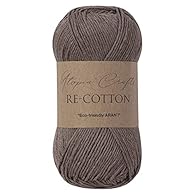 Material: 80% Recycled Cotton, 20% Recycled Polyester 100g, 150m - 165yd approx. Recommended Knitting Needle Size: UK 5 / Crochet Hook Size: 4-5mm 10x10cm 17sts. 26rows. WPI: 15. Yarn Thickness: 2mm. Oeko-Tex Standard 100 Certified - Tested for Harmf...