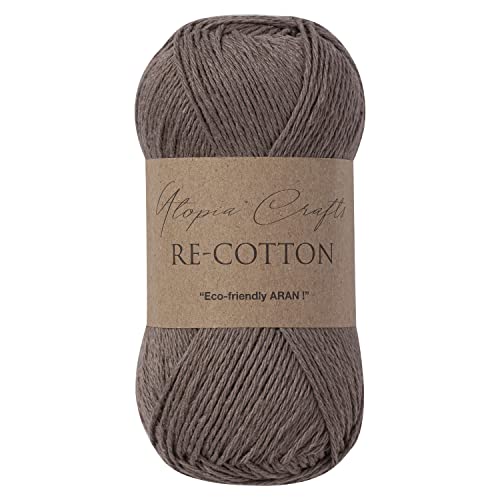 Utopia Crafts Re-Cotton Strickgarn, 100 g (römischer Kaffee)