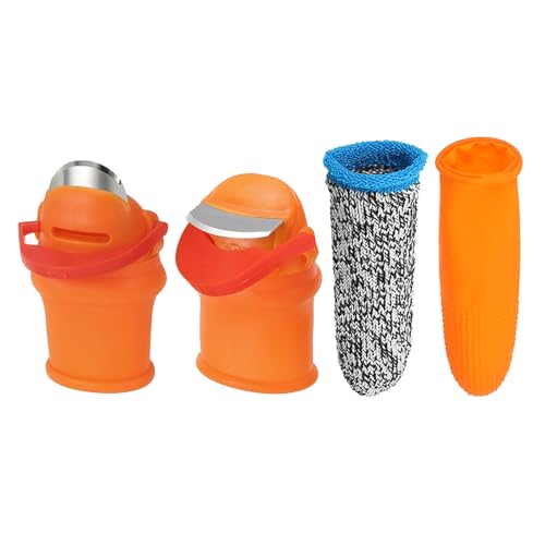 Kit de cuchillos para jardín PATIKIL de silicona naranja miniatura 4