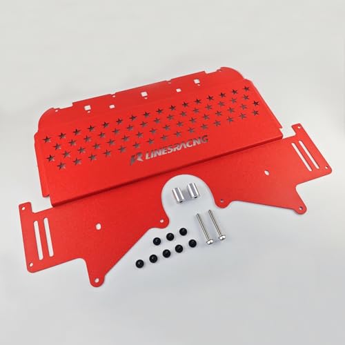Image of Oil Cooler Skid Plate Compatible with BMW G80 G82 M3 M4 G87 M2 2021-2024 Aluminum Red
