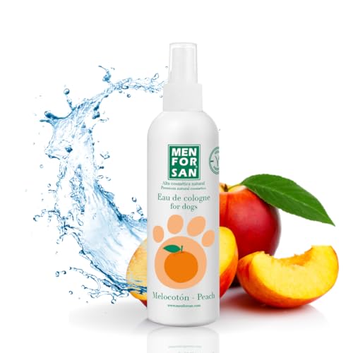 MENFORSAN Agua de colonia para perros | Melocotón | Aroma...