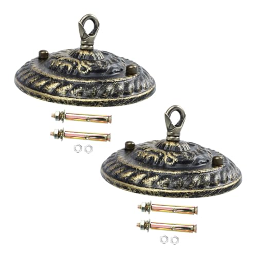 Plaque de suspension de plafonnier vintage pour cacher les fils et fixer un lustre