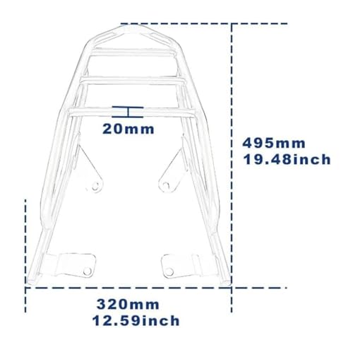 Porte-bagages arrière pour XSR 700 XTribute et Legacy 2017-2023 - 3
