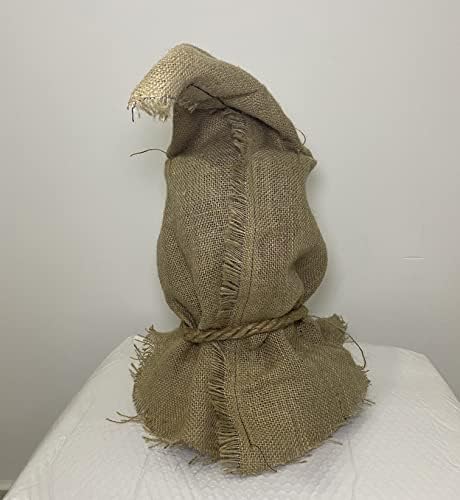 Uyecos Halloween Horror Mask With Straw Hair Creepy Scary Burlap Sack Mask Cosplay Party Costume Headgear Adult