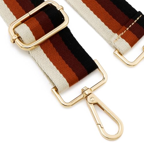 Image of ZOOEASS Wide Shoulder Strap Adjustable Replacement Belt Guitar Style Crossbody Bag Handbag Strap Multicolor Canvas Straps(Wide:1.5in)(Color34)