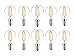 Produktbild Set von 10 Leuchtmittel Filament LED Kugel G45, 4 W 400 Lumen, E14, warmweiß 2700 K, Abstrahlwinkel: 360 °