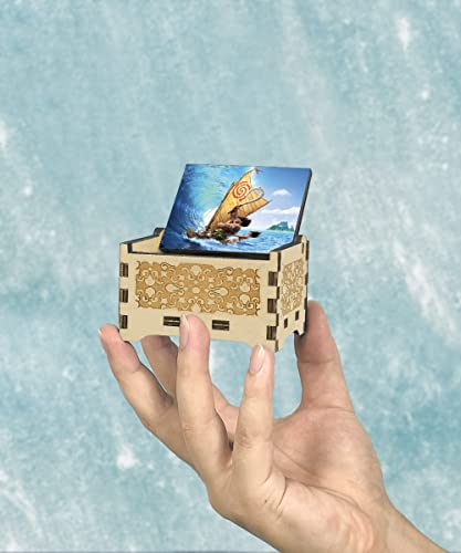 Sooharic Wooden Music Box, Antique Carved Wind Up Music Box Gifts for Kids