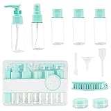 【3】 Todas las botellas se producen en una sala limpia para garantizar la higiene del producto, botellas gruesas a prueba de fugas, sin necesidad de preocuparse por derrames de cosméticos y se pueden reutilizar después del lavado. Y el neceser está hecho de material de TPU ecológico, cubierto con cuero.