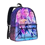 D-Demon H-Hunters Mochila para Estudiantes con Motivos Divertidos, K-Pop Rumi/Mira/Zoey Bolsa Escolar Resistente con Correas Regulables para Uso Quotidiano, Mochila Cosplay Para HUNTRIX Fans(A23)