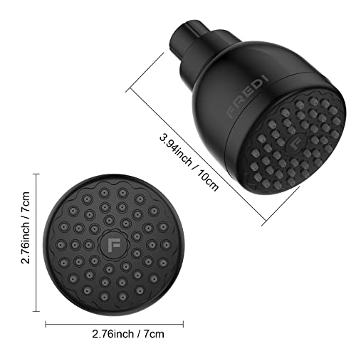 High Pressure Shower Heads, 3 Inches Fixed Showerheads, Wall Mount, Bathroom, Rv Shower Head For Low Flow Showers (1.8 Gpm California, Matted Black) #TOP4