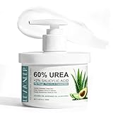 Urea Cream 60 Percent for Feet Maximum Strength with 2% Salicylic Acid 8.45 oz, Foot Cream for Dry Cracked Heels and Feet with Jojoba Oil, Avocado Oil & Aloe Vera, Urea Lotion for Callus Remover