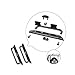 LUVVITT Stainless Steel Adapter for Apple Watch 42mm Band Connector, Adaptor, Apple Watch Buckle, Apple Watch Clasp, Comparable to Click - 42mm Black