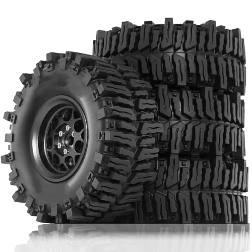 RC�r�[�h���b�N�^�C���p�[�c For SCX10 II III Pro For TRX4 For TRX6 D90 VS4-10 For MST CFX 2. 1/10 �z�C�[���^�C�� RC �N���[���[�J�[���f���A�N�Z�T���[�A�b�v�O���[�h�p�[�c(Black
