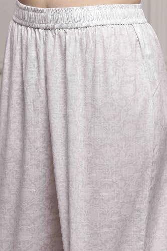 Image of BIBA Women Cotton Printed Straight Suit Set