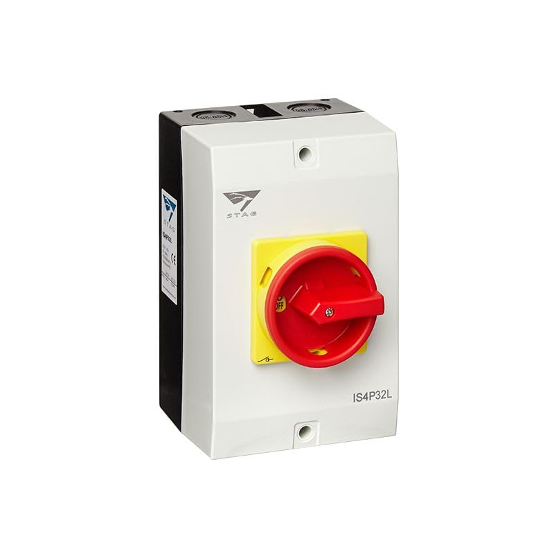 Coffret de coupure de proximité tétrapolaire 4P 32A - IP65 - Cadenassable - IS4P32L - IMO