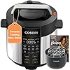 COSORI Pressure Cooker 6QT, Stainless Steel, 9-in-1 Multi Cooker, 12 Safety Features, Ceramic Inner Pot, Rice, Slow Cook, Sous Vide, Saute, 1100W
