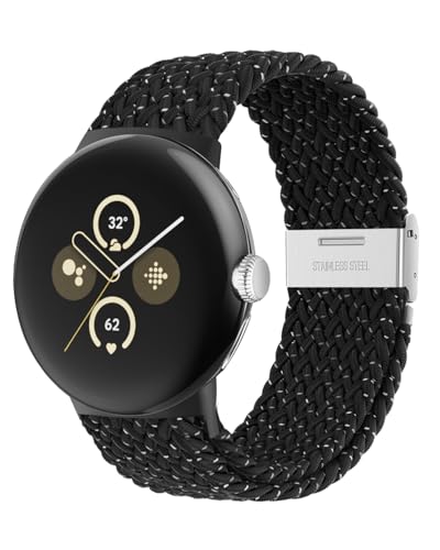 Correa trenzada elástica para Google Pixel Watch 41mm miniatura 1