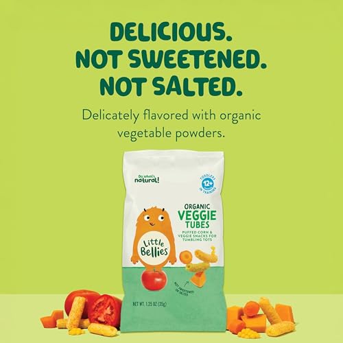 Little Bellies Organic Veggie Tubes Toddler Snack (Pack of 4 x 1.25 oz... - Image 4