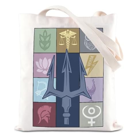 ENSIANTH Camp Half Blood Inspired Gift PJO Movie Fan Gift Greek Mythology Shopping Bag Percy Book Lover Gift (PJO owl bag) Cover