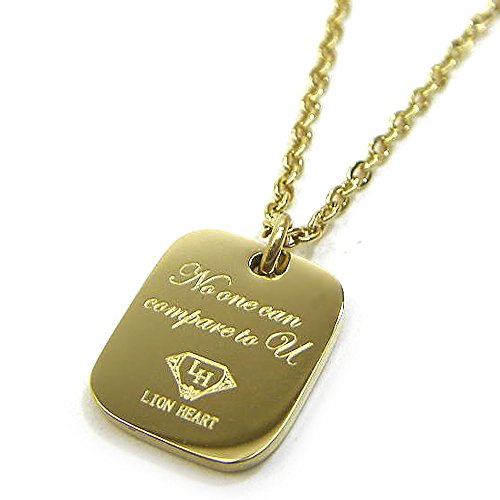 [���C�I���n�[�g] LION HEART �l�b�N���X ���b�Z�[�W�v���[�g �y���_���g 04N157SG �X�e�����X�l�b�N���X