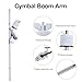RANMING Cymbal Boom Arm Cymbal Extension Stand 16.5 inch Cymbals Boom Arm Holder with 360° Adjuetable Head Straight Cymbals Arm for Drummer Beginner Drum Set Accessories