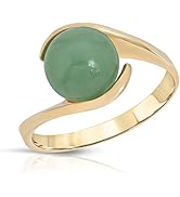 Regalia by Ulti Ramos 14kt Genuine Jade Ring Yellow Gold - Size 7