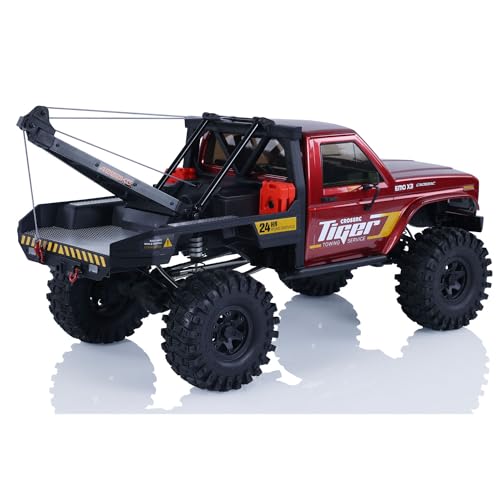 wheelfun Emo X3 4WD 1/8 4X4 RC Rescue Towing Car Remote Control Crawler Car Model Brushed Motor Esc X10 Radio Differential Lock Hobby Grade Model - Thumbnail 4