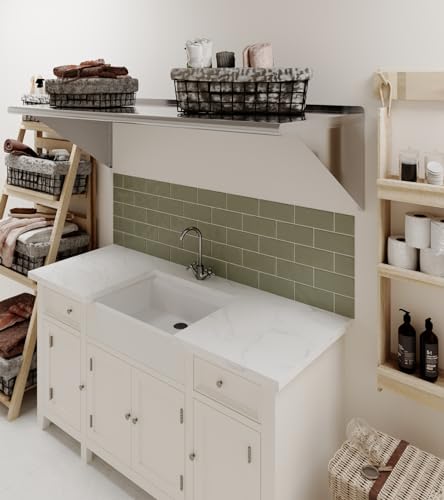 Image of AmGood 24 in. x 60 in. Stainless Steel Wall Shelf | NSF | Metal Shelving | Garage, Laundry, Storage, Utility Room | Restaurant, Commercial Kitchen