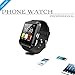 EFOSHM V8 Smartwatch Phone for IOS Android iPhone 6 Plus 5S 5C 5 4S, iPad Air, mini, Samsung Galaxy S6 S5 S4 S3, Note 4 3 2, Tab 4 3 2 Pro, Nexus 4 5 7 10, HTC One, One 2(M8), LG G3, MOTO X G - Black