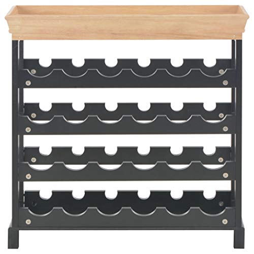 Soporte de vino independiente moderno 27.6x8.9x27.8 pulg miniatura 4