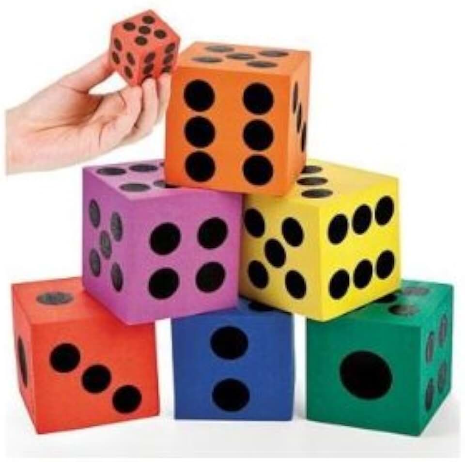 large foam dice