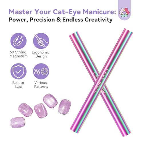 Image of SAVILAND Ultra-Strong Cat Eye Magnet Holographic Nail Magnet Stick
