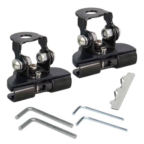 DSkoiph 2X LED Light Bar Mounting Bracket Adjustable Vehicle Pillar Hood Lighting Mount Clamp Holder with Hex Wrenches Metal Structure Bracket Column Universal Car Accessories