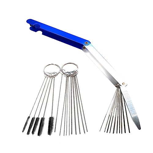 GANAZONO Cleaner Brush Tool Kit 3 Sets Cleaning Needles for Motorcycle Throttle Body Cleaner Maintenance