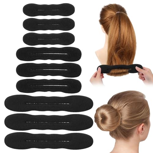 9 Pcs Hair Bun Maker Sponge Hair Buns Shaper Magic
