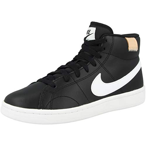 Nike Women's Court Royale 2 Mid Sneaker, Black/White, 5.5 UK