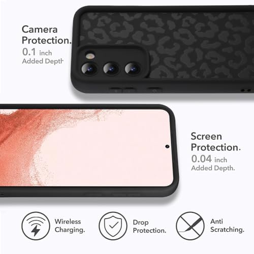 Image of Compatible with Samsung Galaxy S22 Plus Case, Black